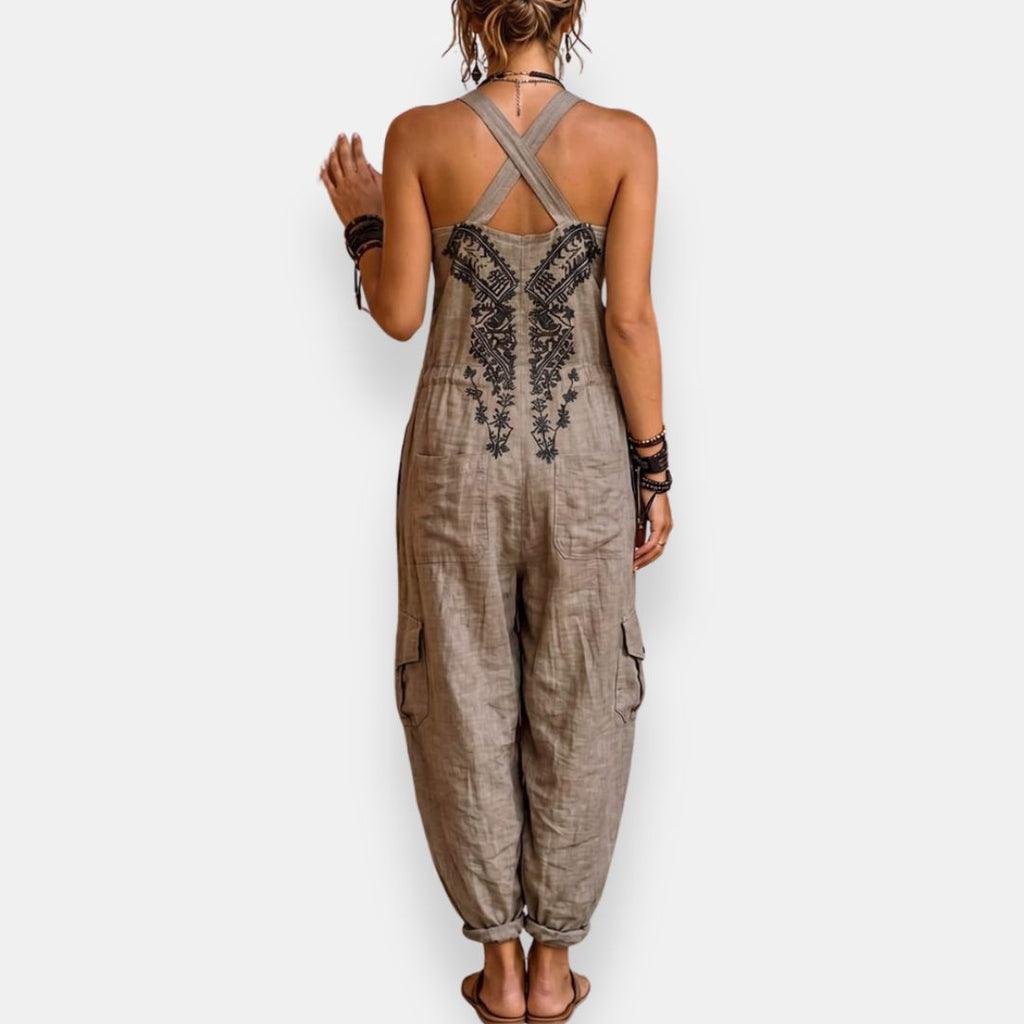 Teresa | Bohemian Embroidered Jumpsuit