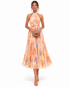 AURORA™ | WATERCOLOR HALTER MAXI DRESS
