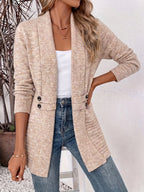 Yara | Elegant Women's Cardigan - Open Front & Cinched Waist