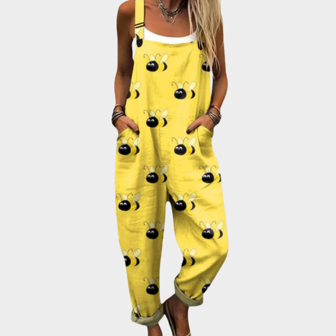 Comfortable Printed Overall