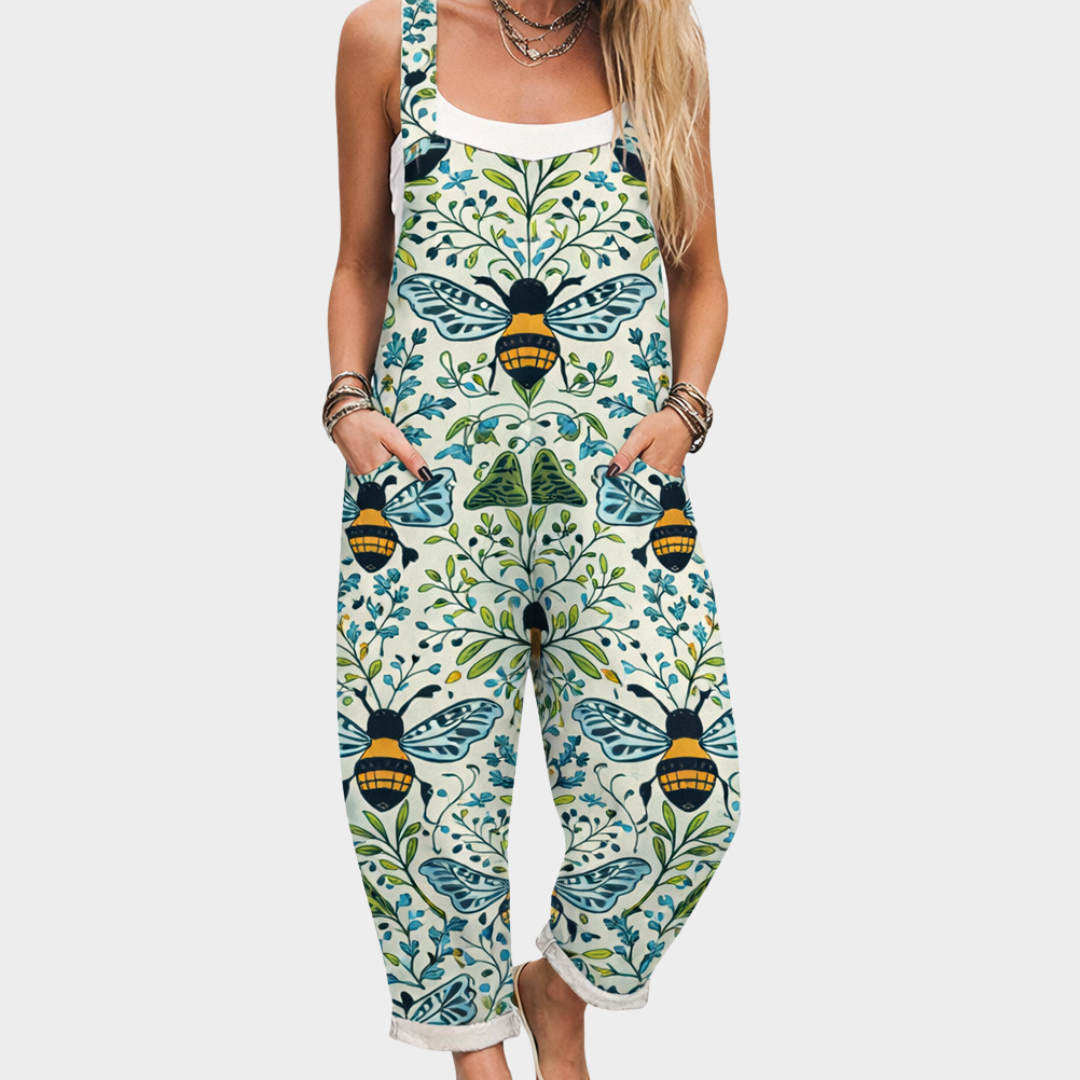 Comfortable Printed Overall