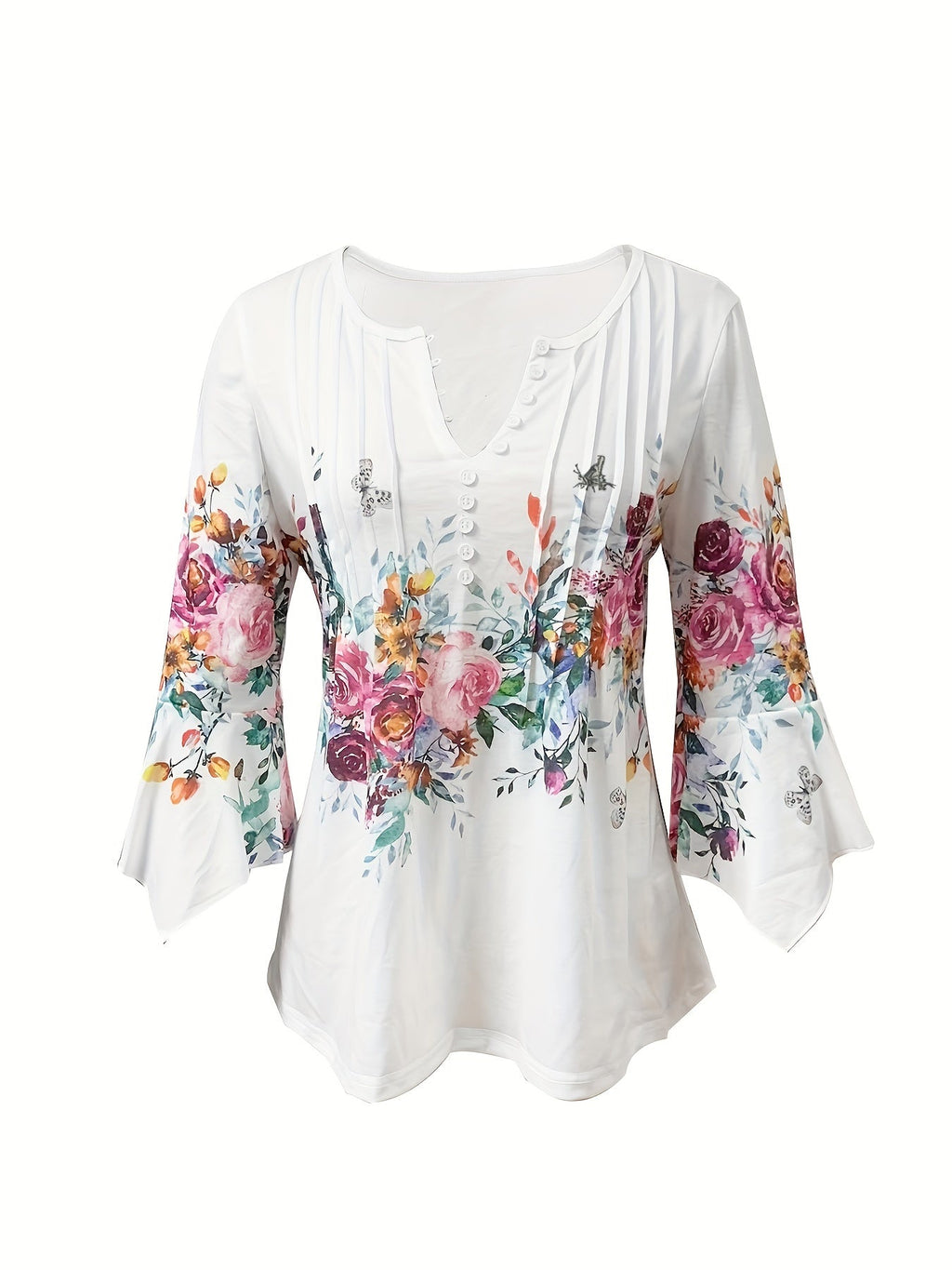 Piper | Vintage Floral Button Blouse