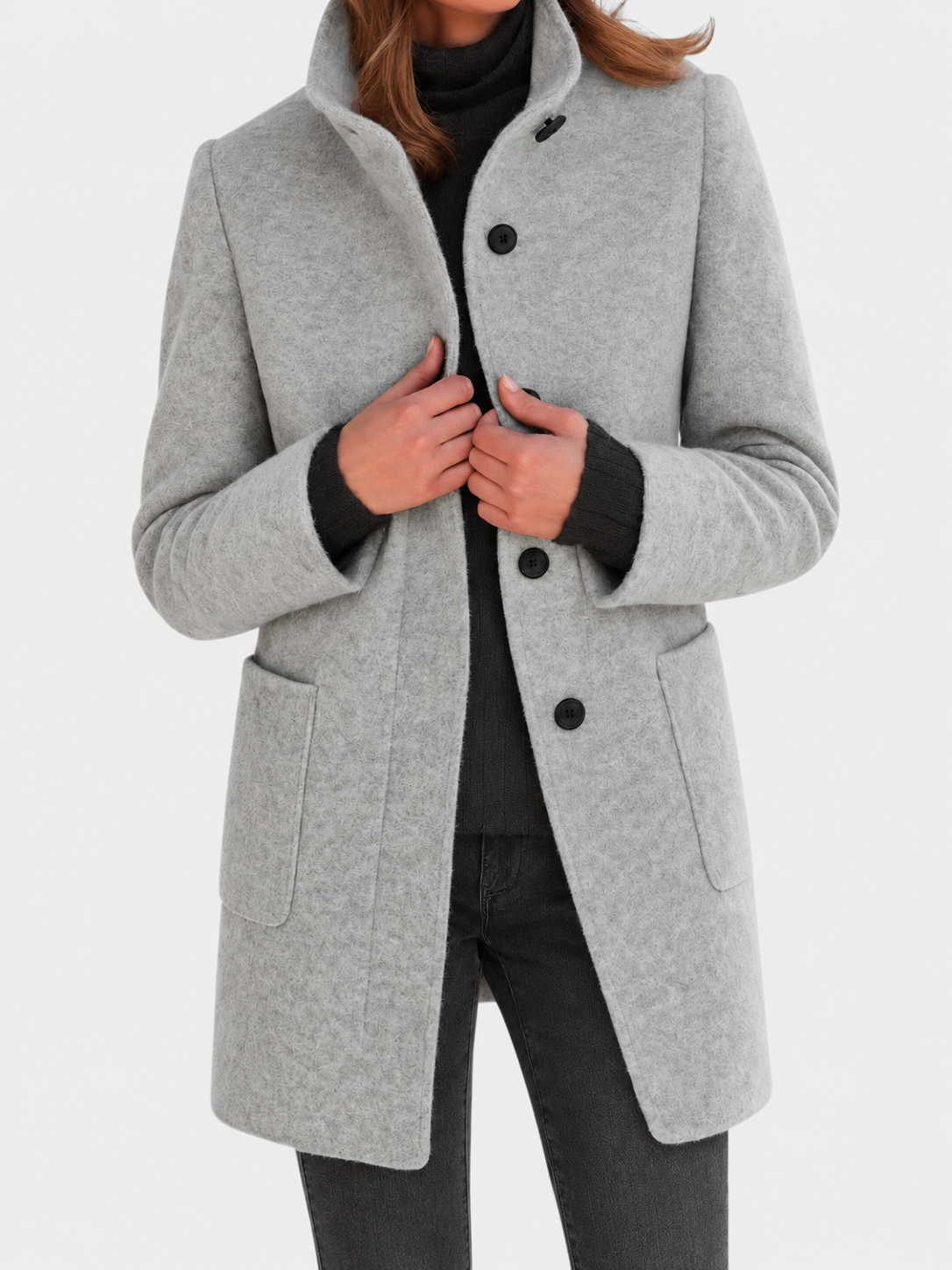 Beatrice™ | Classic Everyday Button Coat