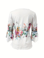 Piper | Vintage Floral Button Blouse