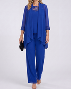 Eleanor™ | Flowing Jacket & Wide-Leg Pant Set